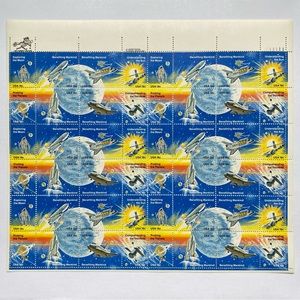 Space Achievement Stamps 1981 Full Sheet of 48 US 18¢ MHN Scott 1912 1919